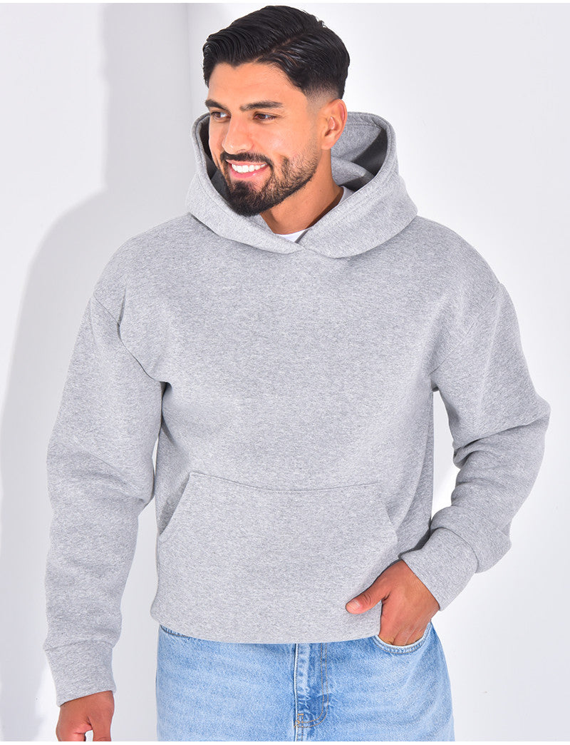 Sweat molletonné uni