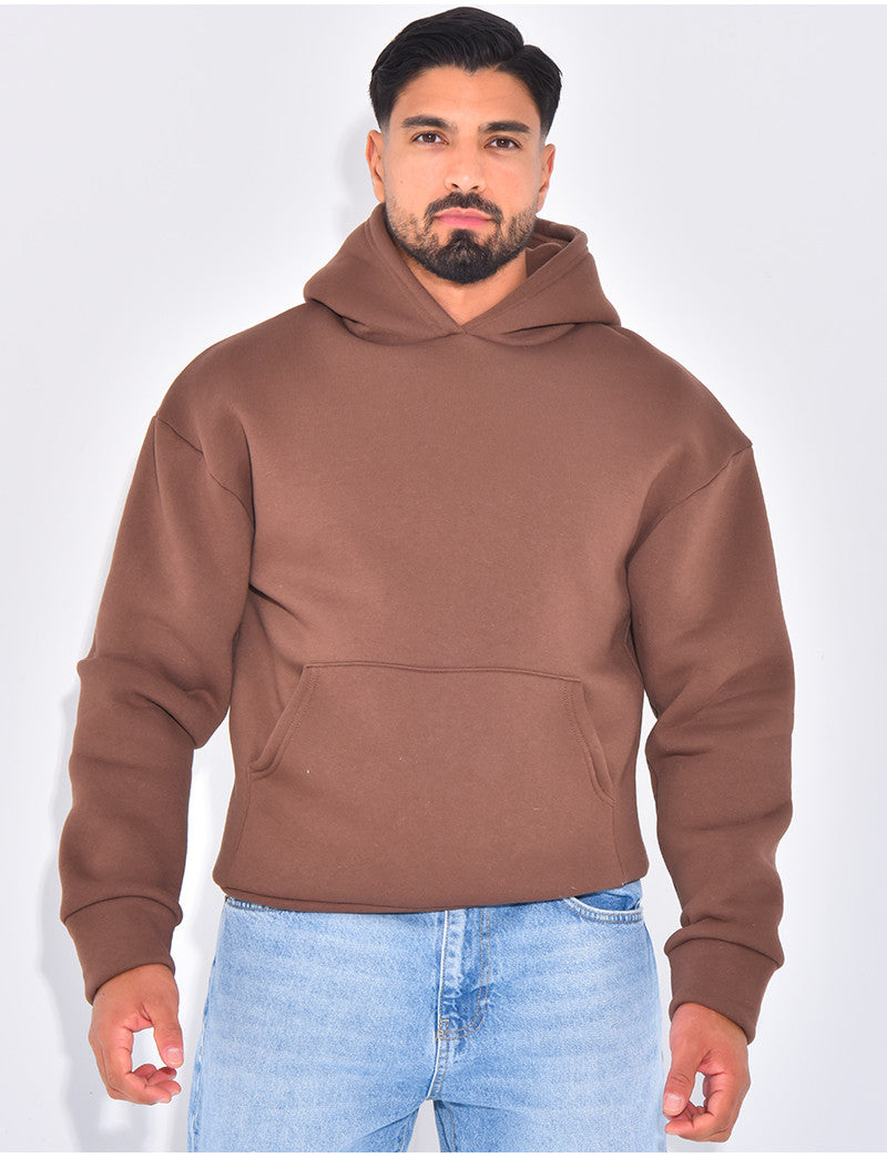 Sweat molletonné uni