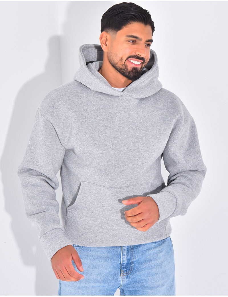 Sweat molletonné uni