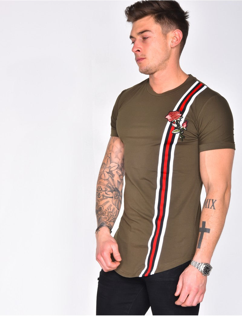 T-shirt à bandes