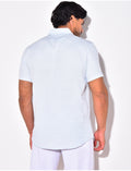 T-shirt à boutonner manches courte à poches