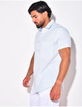 T-shirt à boutonner manches courte à poches