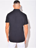 T-shirt à boutonner manches courte à poches