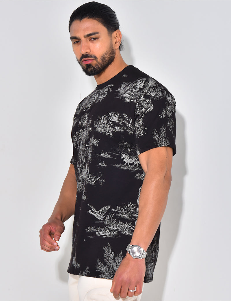 T-shirt à motifs