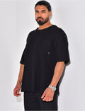 T-shirt à poche en éponge