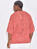 T-shirt ajouré à cordons