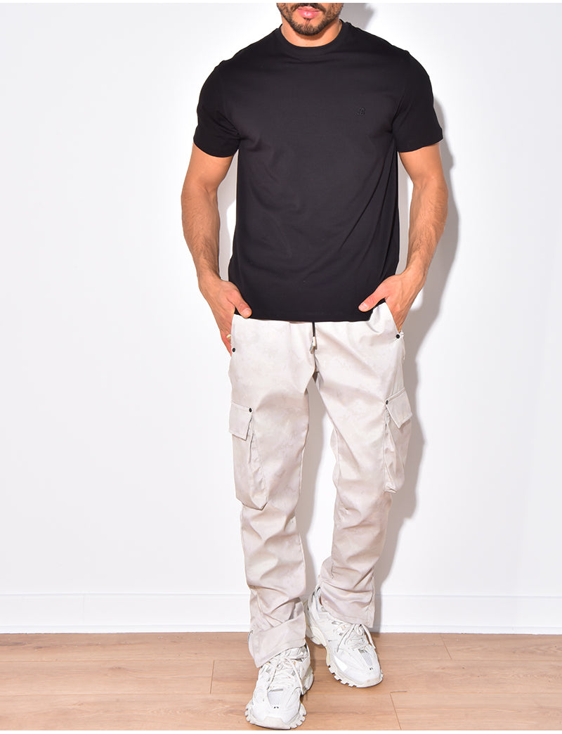 T-shirt basic brodé "B"