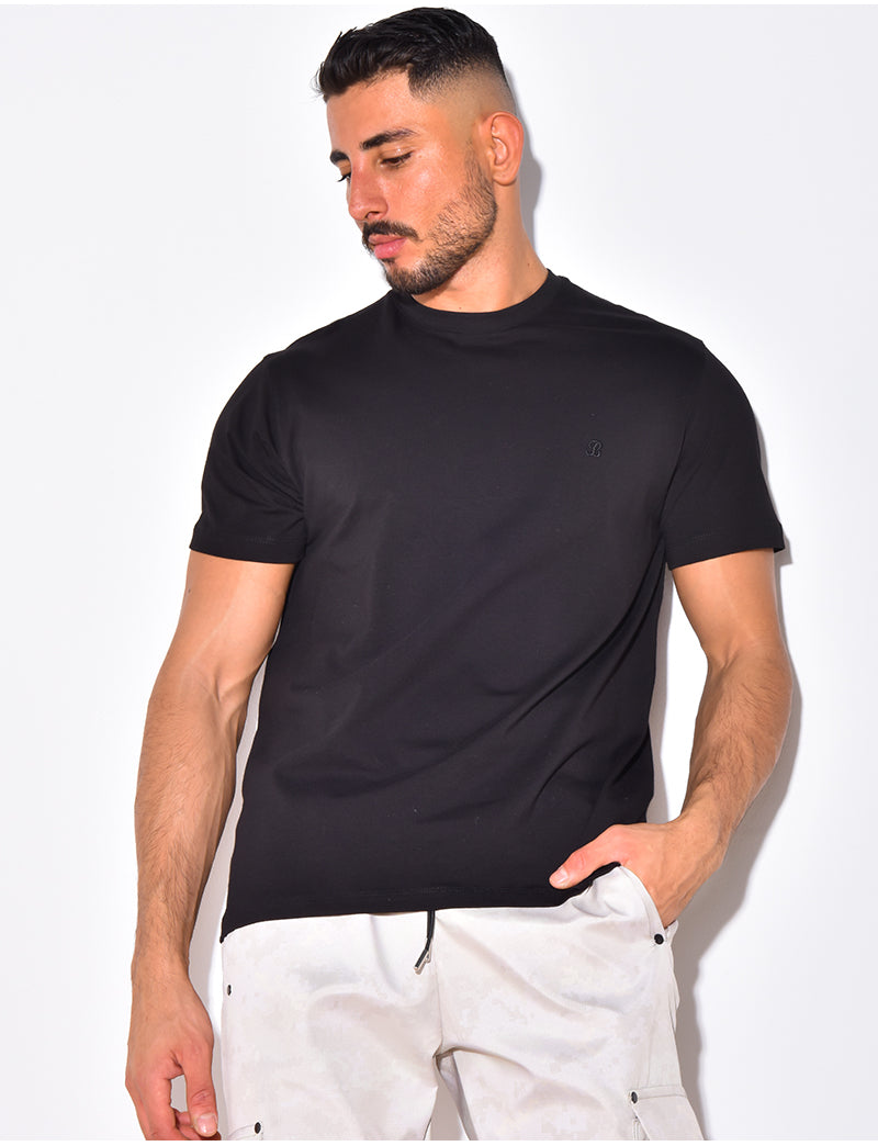 T-shirt basic brodé "B"