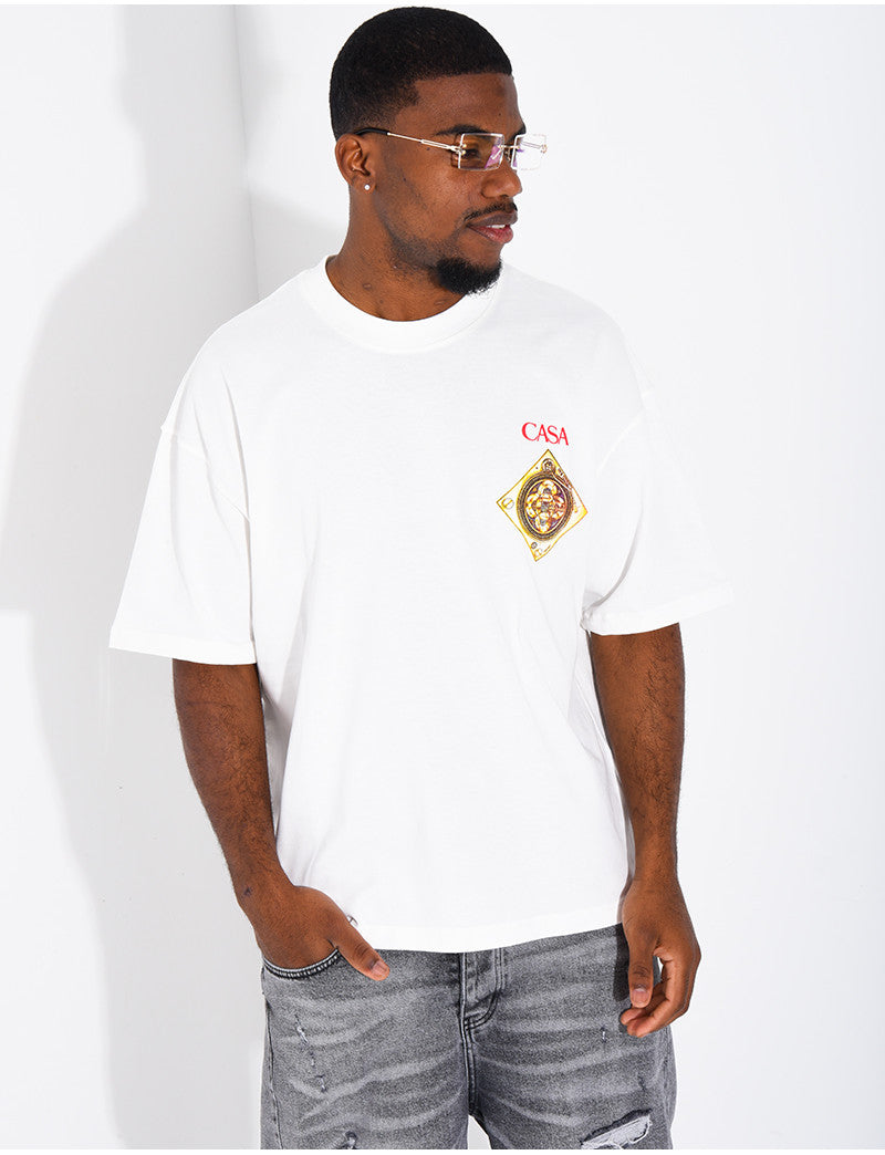 T-shirt "Casa" motif doré