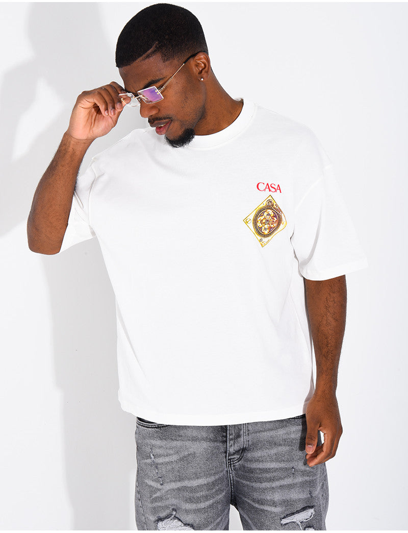 T-shirt "Casa" motif doré