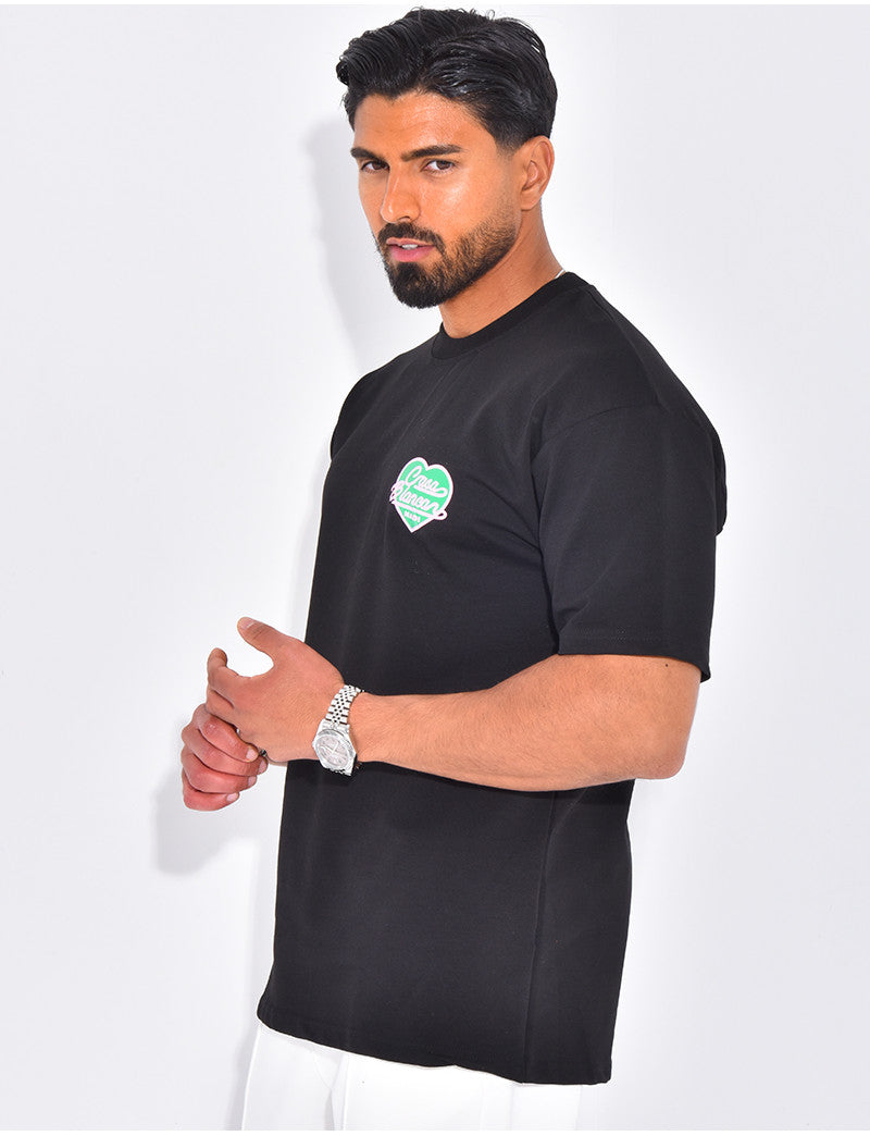 T-shirt coeur "Made casablanca"