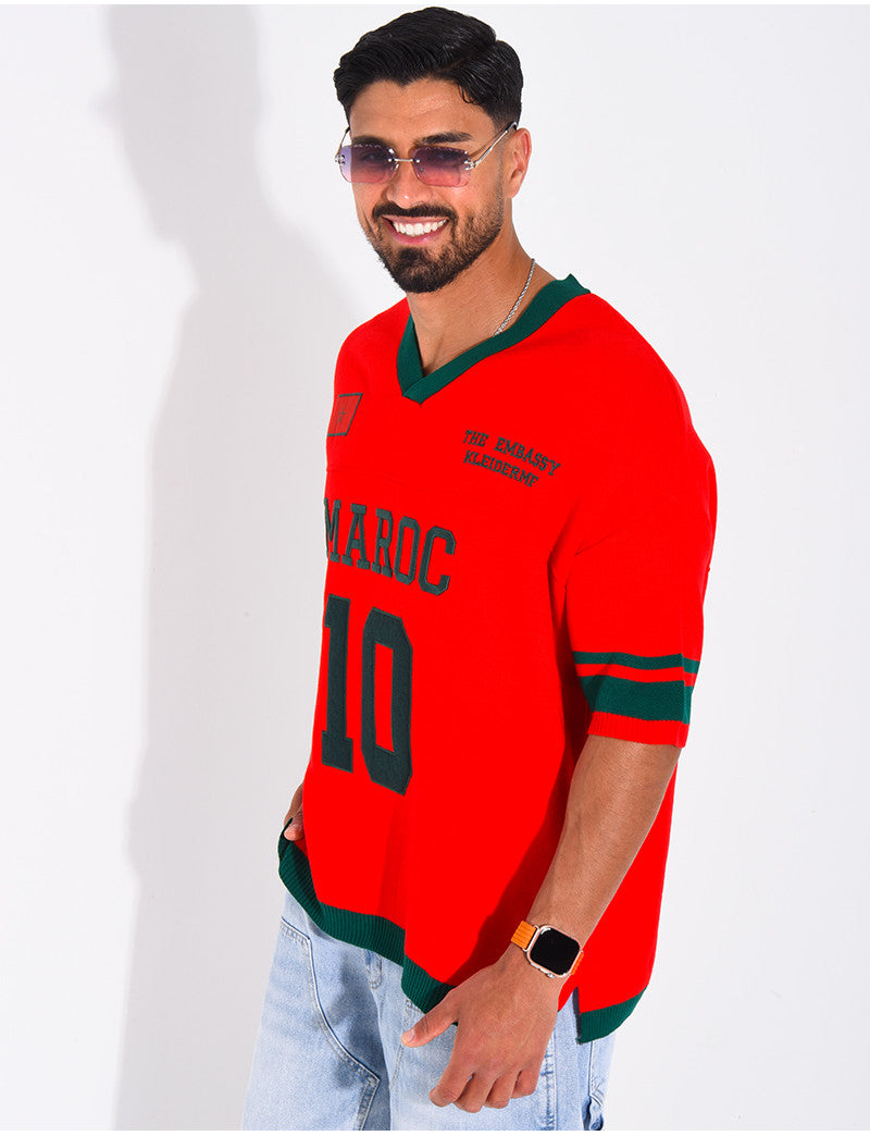 T-shirt côtelé "Maroc"