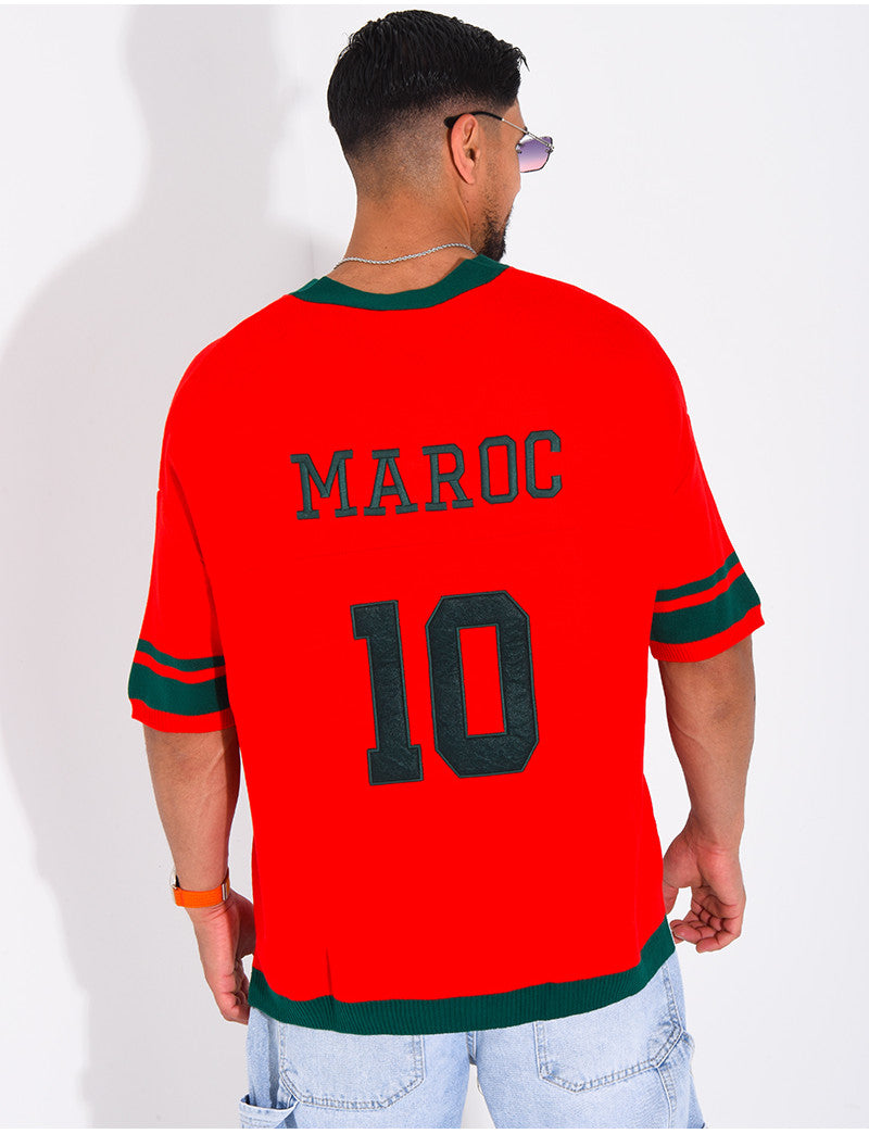 T-shirt côtelé "Maroc"