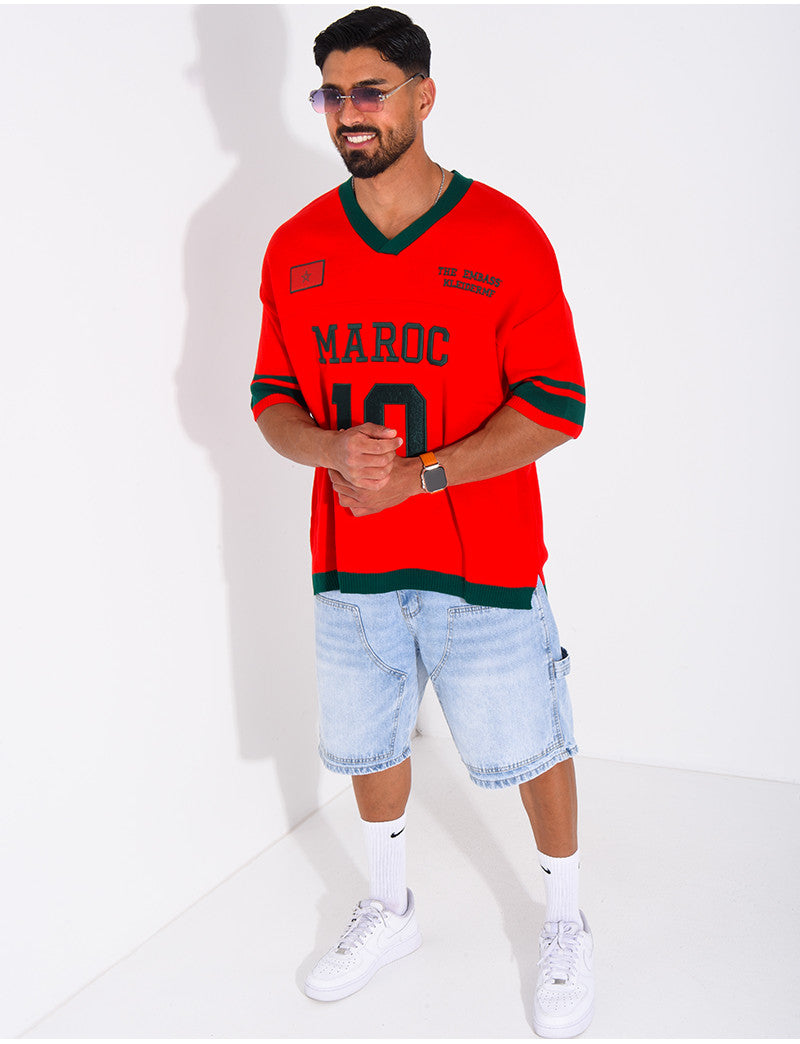 T-shirt côtelé "Maroc"