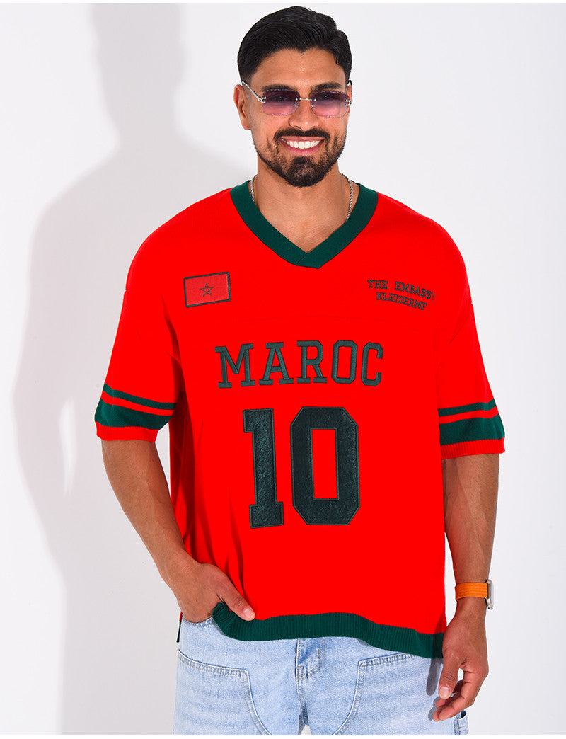 T-shirt côtelé "Maroc"