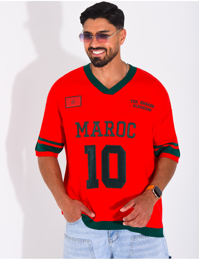 T-shirt côtelé "Maroc"