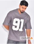 T-shirt côtelé oversize 