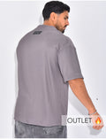 T-shirt côtelé oversize 