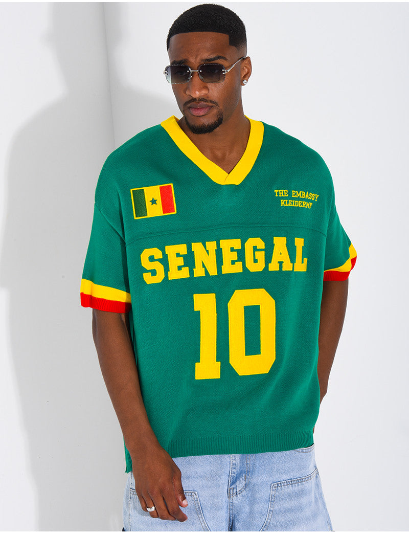 T-shirt côtelé "Sénégal"
