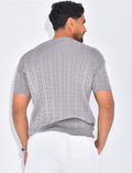 T-shirt côtelé