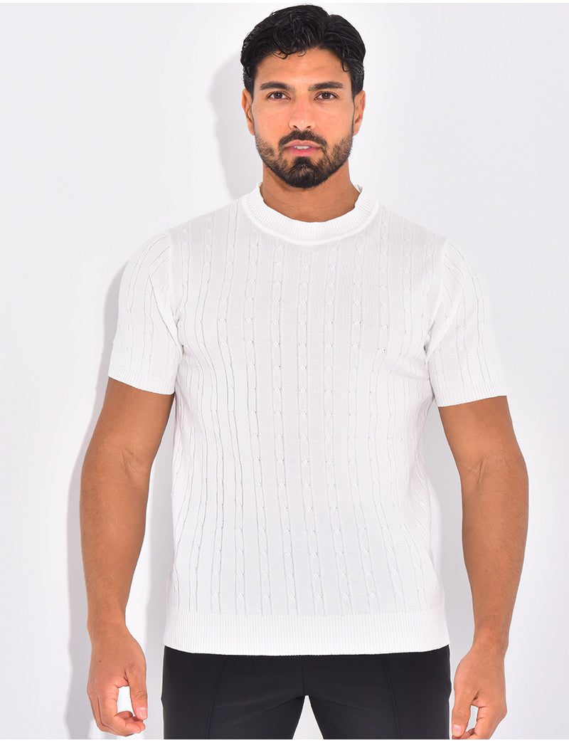 T-shirt côtelé