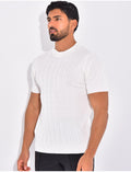 T-shirt côtelé