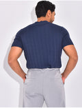 T-shirt côtelé