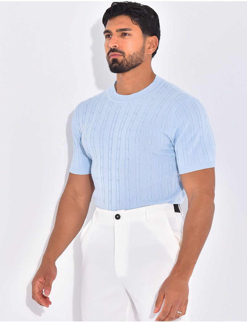 T-shirt côtelé