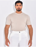 T-shirt côtelé