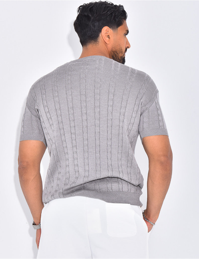 T-shirt côtelé