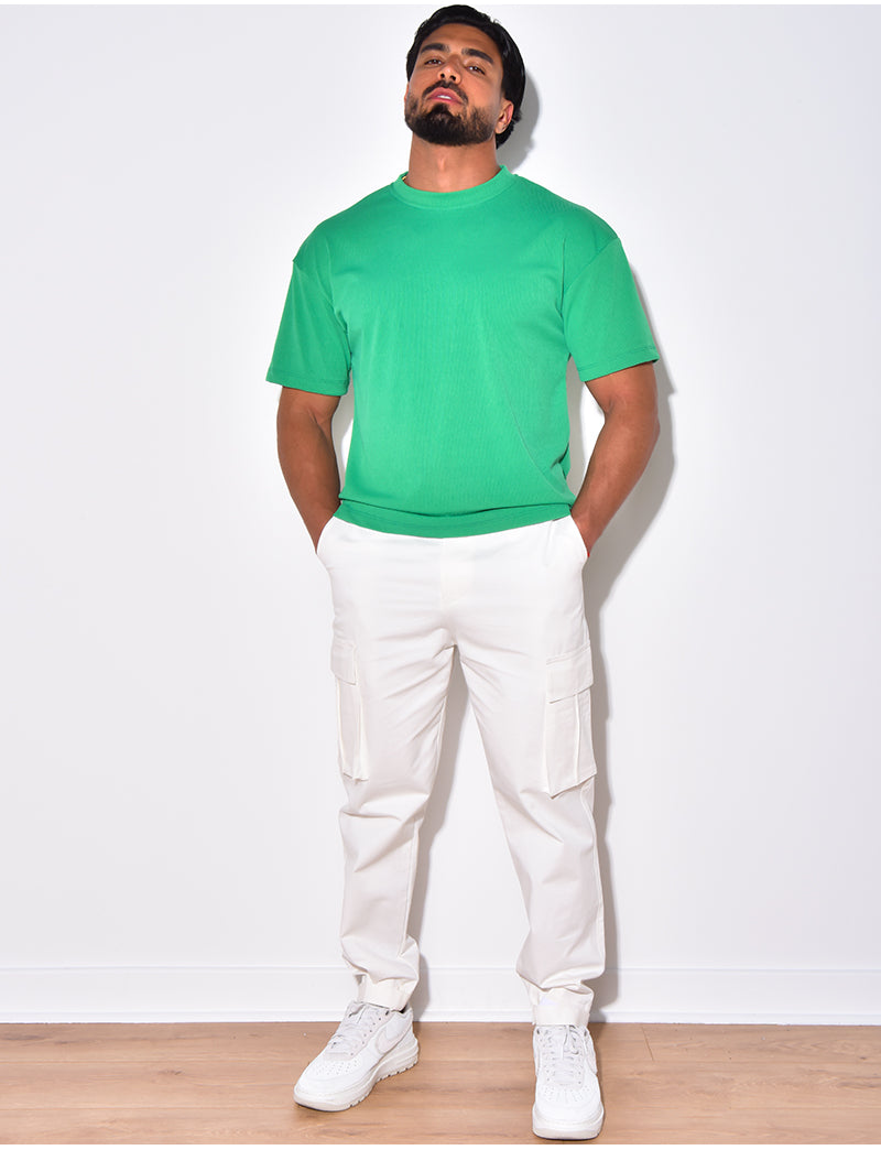 T-shirt côtelé