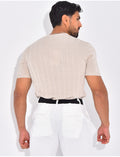 T-shirt côtelé