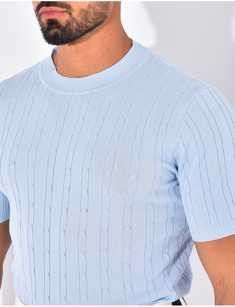 T-shirt côtelé