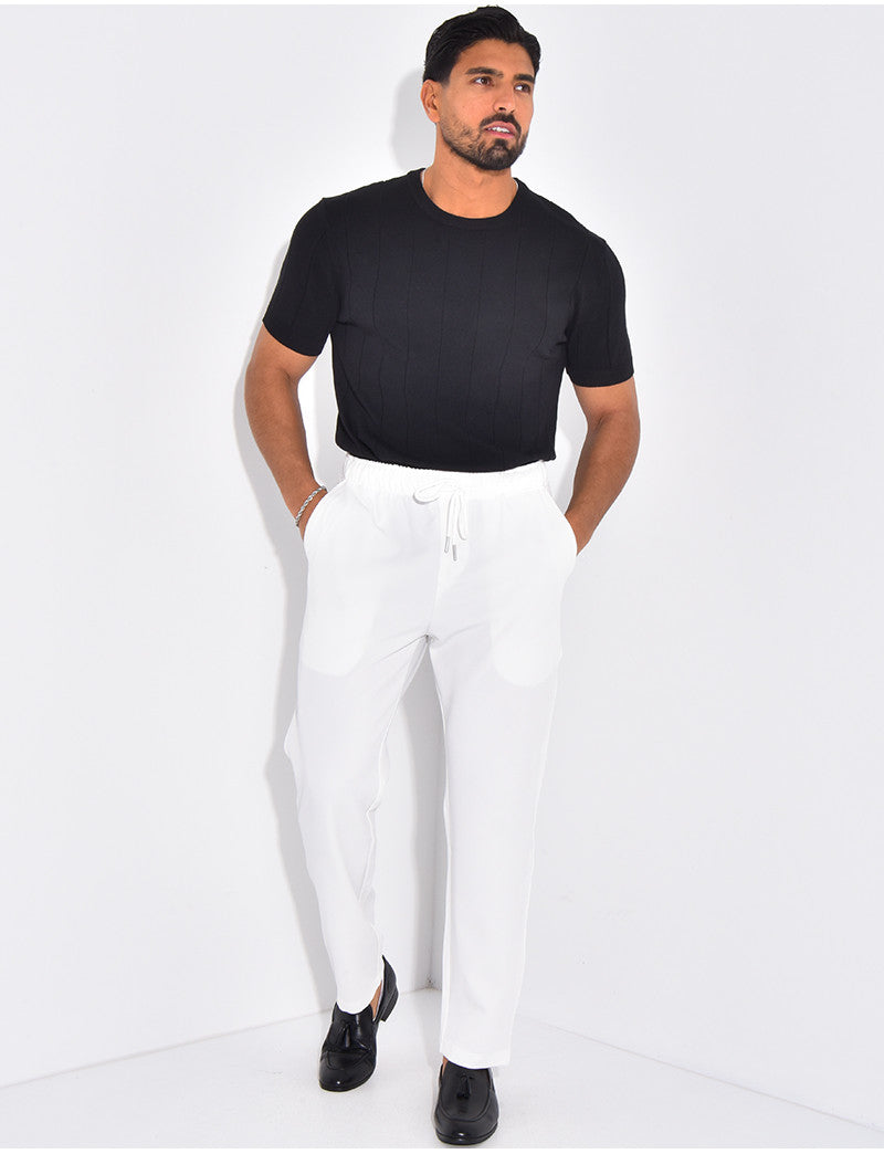 T-shirt côtelé
