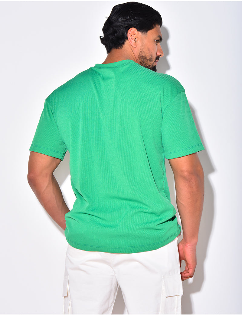 T-shirt côtelé