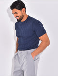 T-shirt côtelé