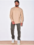 T-shirt en lin manches longues