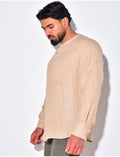 T-shirt en lin manches longues