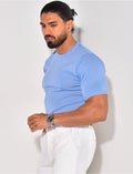 T-shirt fin côtelé