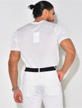 T-shirt fin côtelé