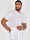T-shirt fin côtelé