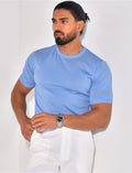 T-shirt fin côtelé