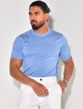 T-shirt fin côtelé