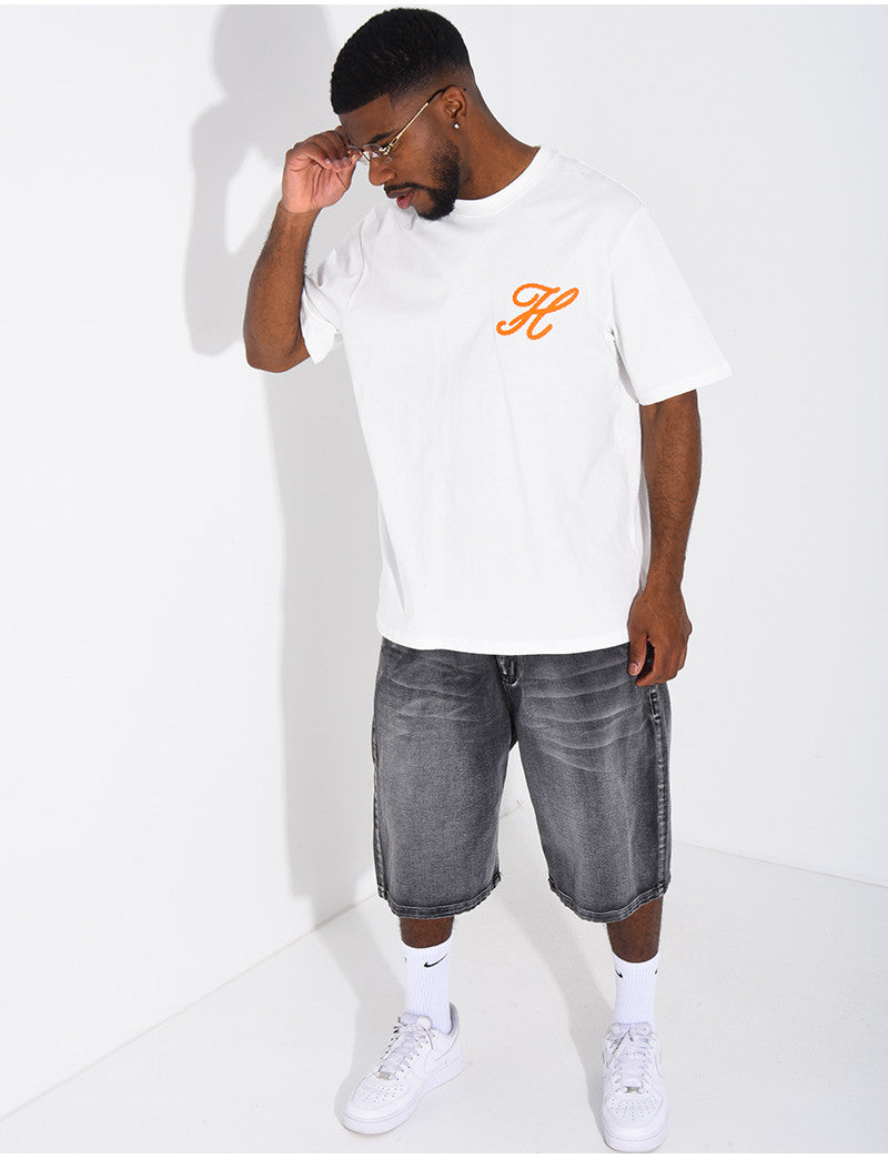 T-shirt "H" brodé