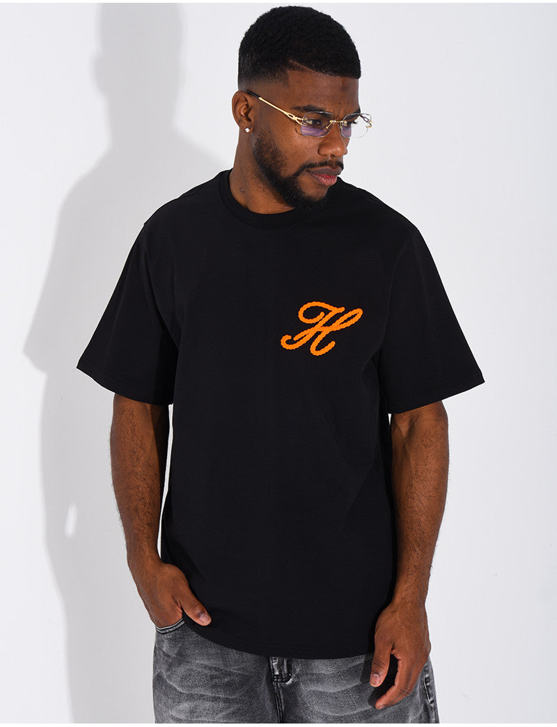 T-shirt "H" brodé