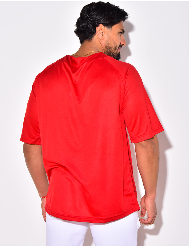 T-shirt homme à boutonner