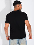 T-Shirt Homme texturé col rond à boutons