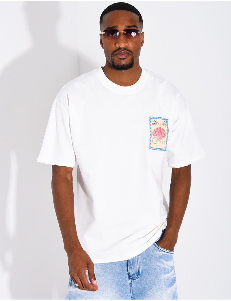 T-shirt "La dolce vita" coquillage