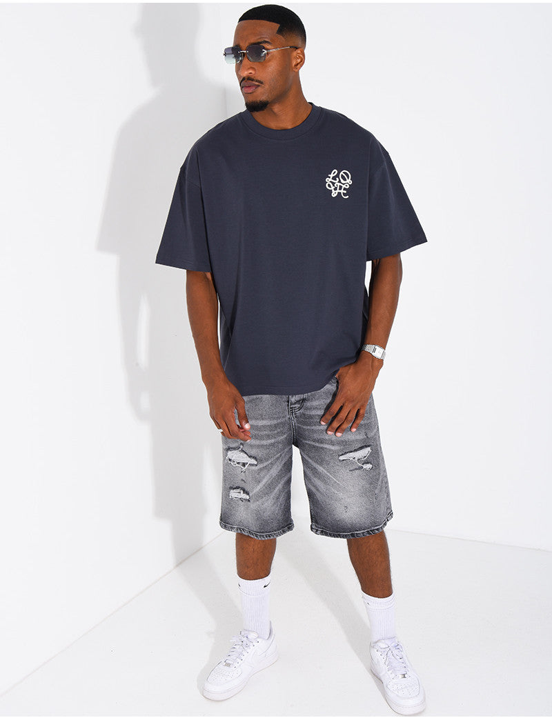 T-shirt logo brodé