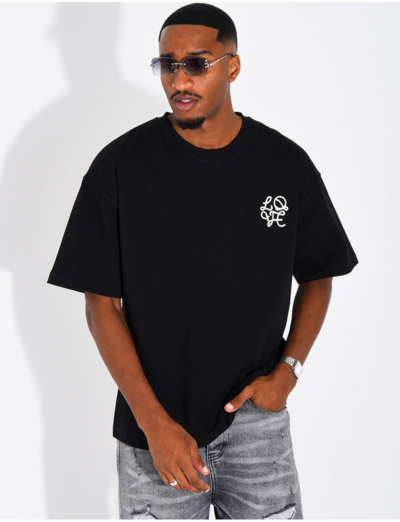 T-shirt logo brodé